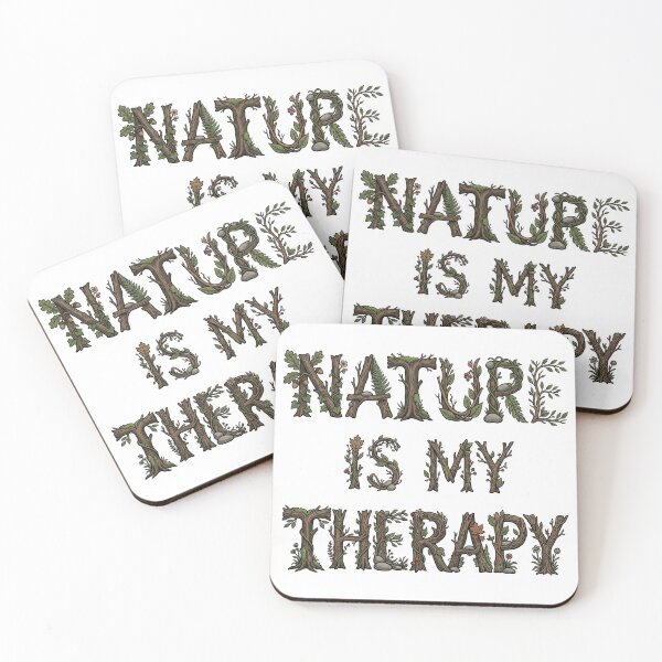 Item preview, Nature Is My Therapy Woodland Typography 16 designed and sold by cj-digital.