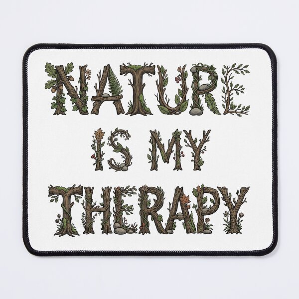 Item preview, Nature Is My Therapy Woodland Typography 16 designed and sold by cj-digital.