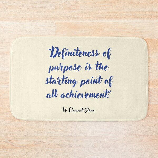 Item preview, Definiteness of purpose . . . W Clement Stone Quotation designed and sold by CharlottePlaceArt.