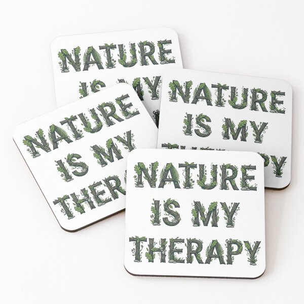 Item preview, Nature Is My Therapy Woodland Typography 17 designed and sold by cj-digital.