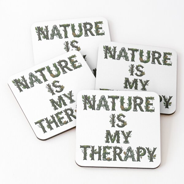 Item preview, Nature Is My Therapy Woodland Typography 18 designed and sold by cj-digital.