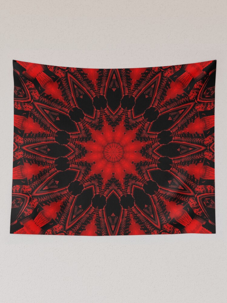 red mandala Tapestry for Sale by calinedesign