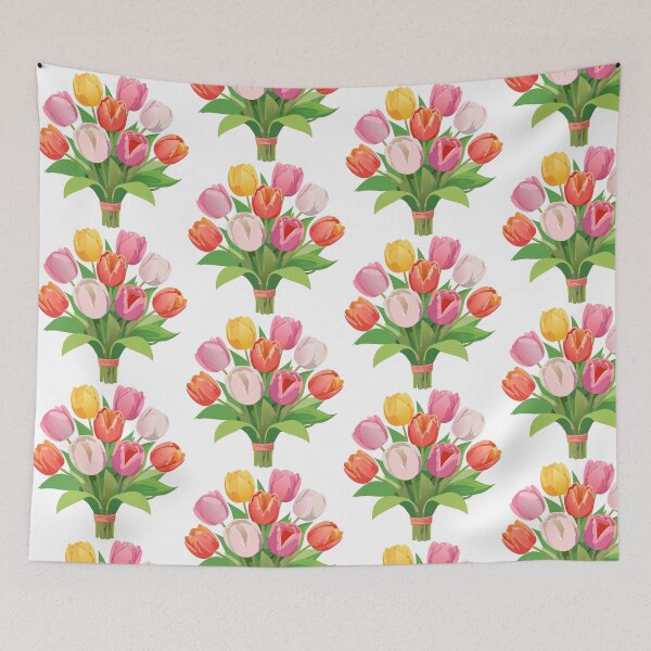 Item preview, Vibrant Tulips in Bloom – Floral Art designed and sold by vonalvarazs.