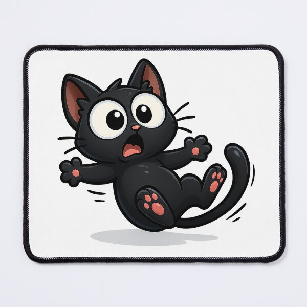 Item preview, Clumsy Cat Slip | Funny Kawaii Kitty with Surprised Face | Cute Silly Cat Illustration designed and sold by PrintCreations9.