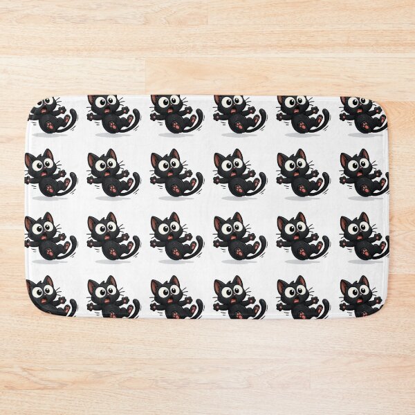Item preview, Clumsy Cat Slip | Funny Kawaii Kitty with Surprised Face | Cute Silly Cat Illustration designed and sold by PrintCreations9.