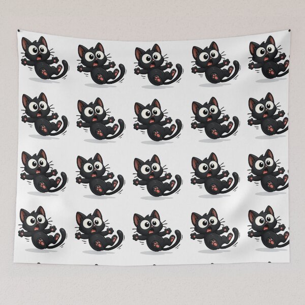 Item preview, Clumsy Cat Slip | Funny Kawaii Kitty with Surprised Face | Cute Silly Cat Illustration designed and sold by PrintCreations9.