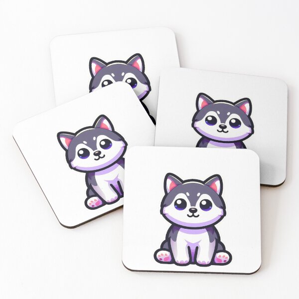 Item preview, Cute Husky Puppy Chibi Kawaii Dog Sticker designed and sold by carestazafeli.