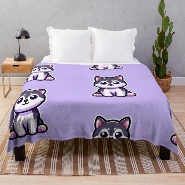 Item preview, Cute Husky Puppy Chibi Kawaii Dog Sticker designed and sold by carestazafeli.