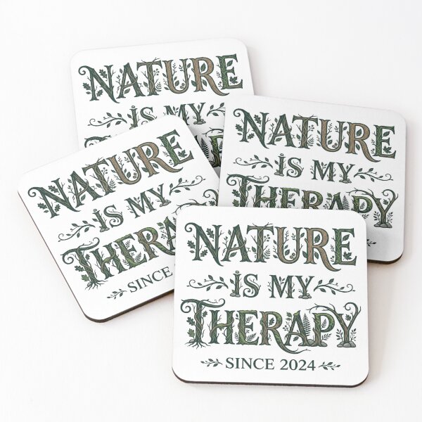 Item preview, Nature Is My Therapy Woodland Typography 19 designed and sold by cj-digital.