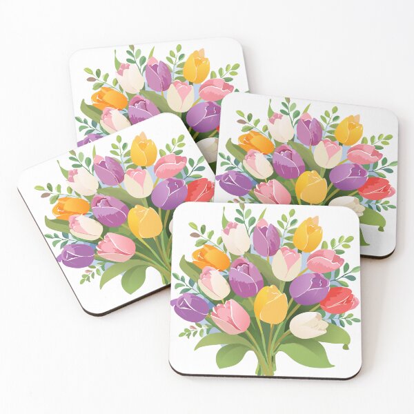 Item preview, Cheerful Spring Flowers – Tulip Artwork designed and sold by vonalvarazs.