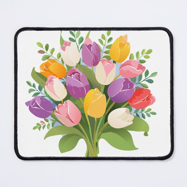Item preview, Cheerful Spring Flowers – Tulip Artwork designed and sold by vonalvarazs.