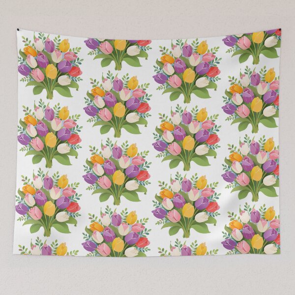 Item preview, Cheerful Spring Flowers – Tulip Artwork designed and sold by vonalvarazs.