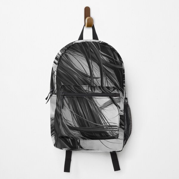 Item preview, Whispering Strands – Monochrome Anime Portrait of Wind and Emotion designed and sold by clipboxjp.