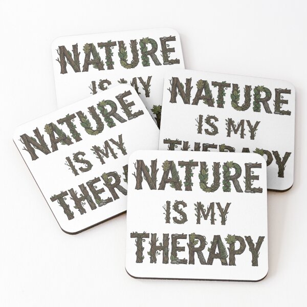 Item preview, Nature Is My Therapy Woodland Typography 20 designed and sold by cj-digital.