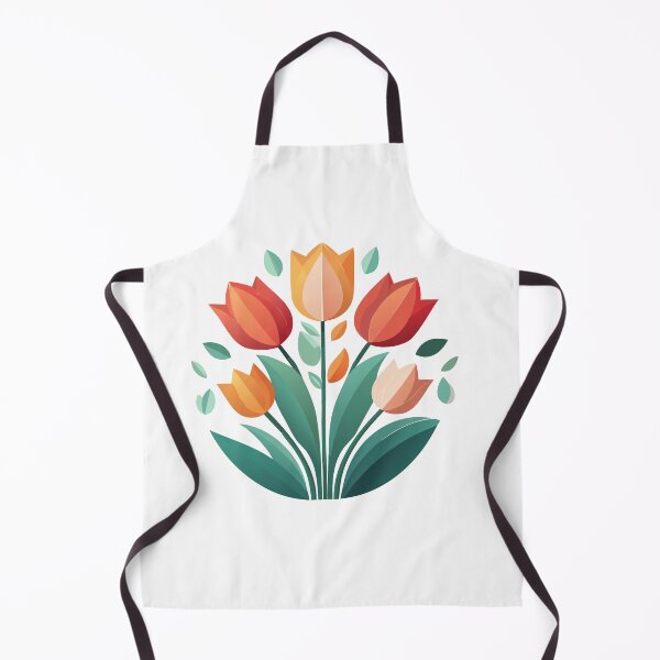 Aperçu de l'œuvre Illustration géométrique de tulipes créée et vendue par vonalvarazs.