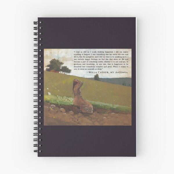 Item preview, Willa Sibert Cather quote: I kept as still as I could. Nothing happened. I did not expect anything to happen. I was something that lay under the sun and felt it,  designed and sold by artbleed.