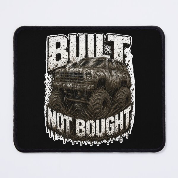 Item preview, Built Not Bought Mud Bogger - White Outline designed and sold by Goose Motors.