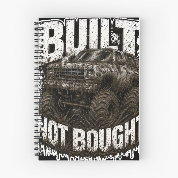 Item preview, Built Not Bought Mud Bogger - White Outline designed and sold by Goose Motors.