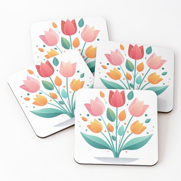 Item preview, Stylized Spring Flowers – Contemporary Design designed and sold by vonalvarazs.