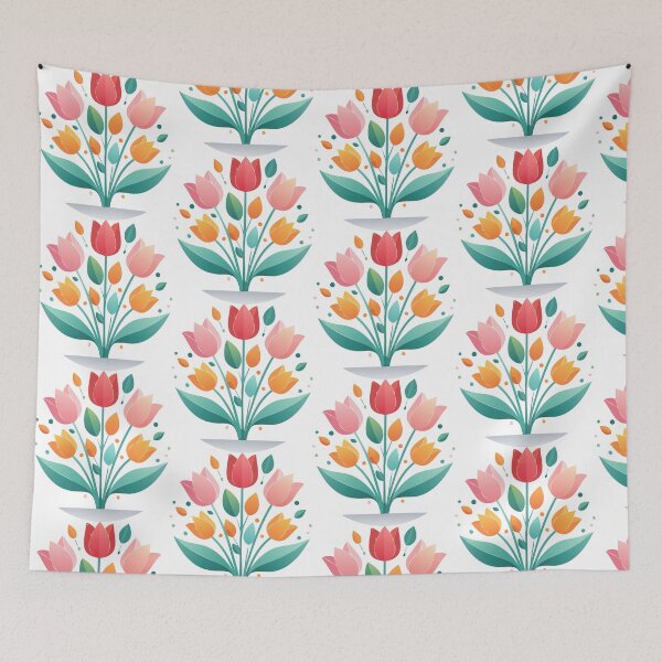 Item preview, Stylized Spring Flowers – Contemporary Design designed and sold by vonalvarazs.