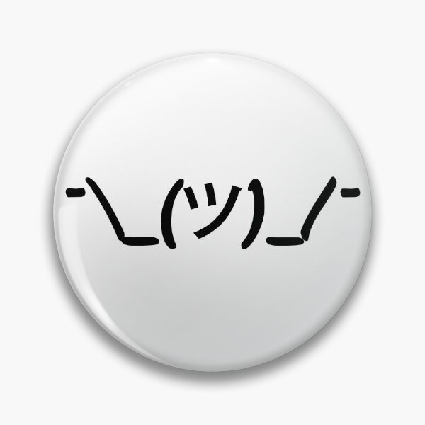 Item preview, shrugging kaomoji designed and sold by Vector Woofs.