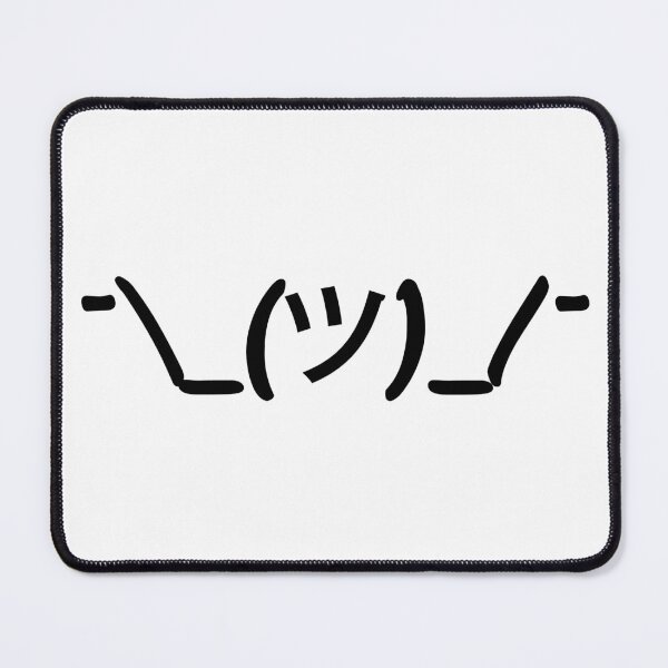Item preview, shrugging kaomoji designed and sold by Vector Woofs.