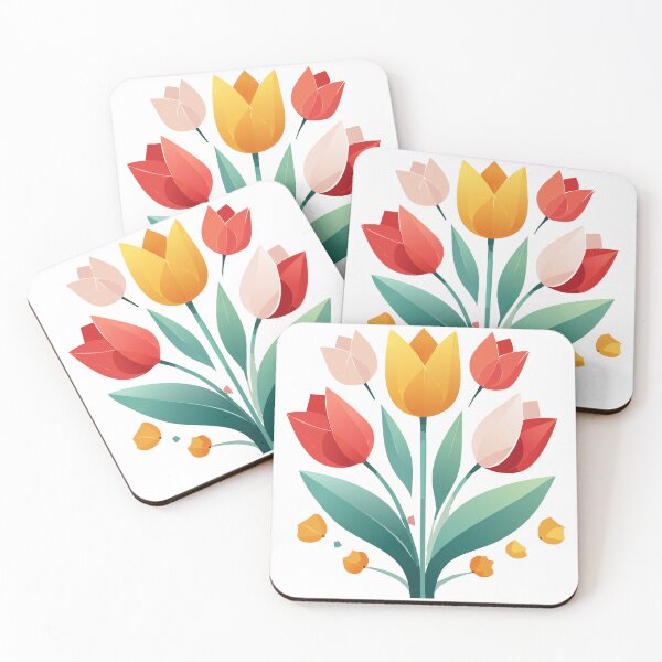 Item preview, Warm & Modern Floral Artwork – Tulips designed and sold by vonalvarazs.