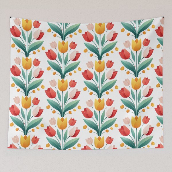 Item preview, Warm & Modern Floral Artwork – Tulips designed and sold by vonalvarazs.