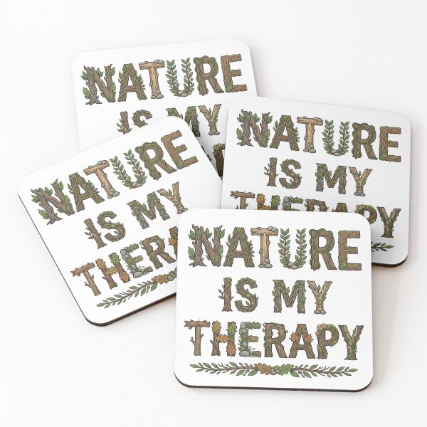 Item preview, Nature Is My Therapy Woodland Typography 22 designed and sold by cj-digital.