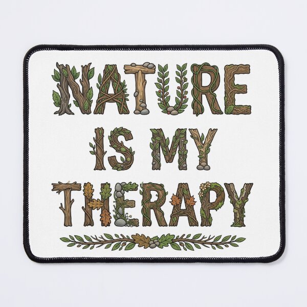 Item preview, Nature Is My Therapy Woodland Typography 22 designed and sold by cj-digital.