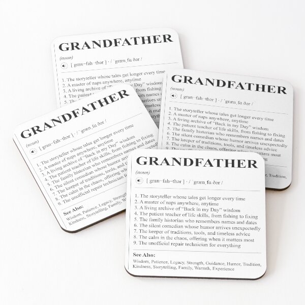 Item preview, Grandfather Definition | Funny Grandpa Wisdom Quote Design designed and sold by DrTol.