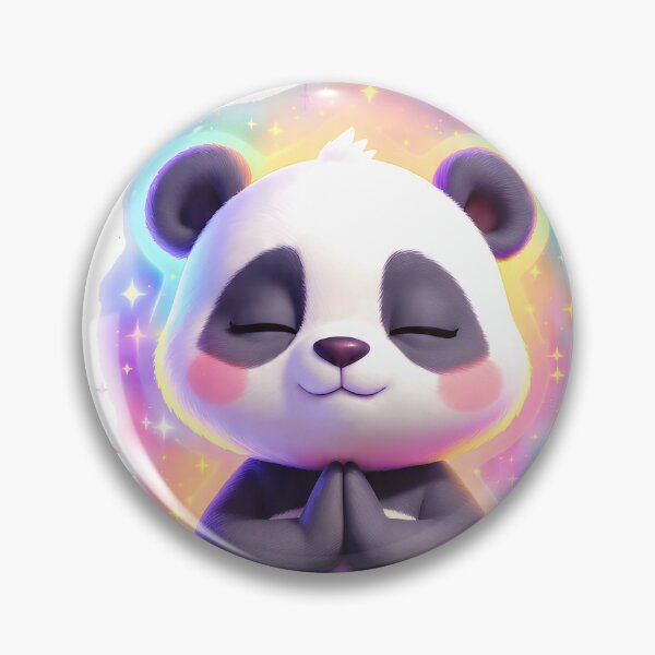 Item preview, Stay Calm & Stretch On Panda Yoga – Rainbow Neon Meditation Design designed and sold by RBToper.