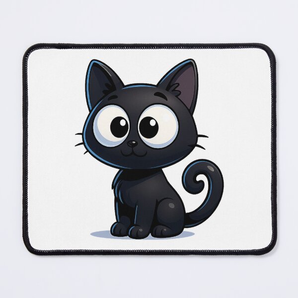 Item preview, Confused Cross-Eyed Cat | Kawaii Kitty with Tilted Ear | Funny Cute Cat Illustration designed and sold by PrintCreations9.
