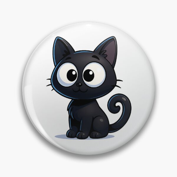 Item preview, Confused Cross-Eyed Cat | Kawaii Kitty with Tilted Ear | Funny Cute Cat Illustration designed and sold by PrintCreations9.