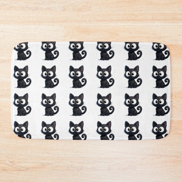 Item preview, Confused Cross-Eyed Cat | Kawaii Kitty with Tilted Ear | Funny Cute Cat Illustration designed and sold by PrintCreations9.