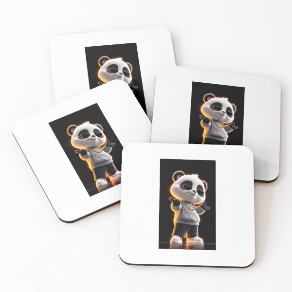 Item preview, Smart cool panda sticker for genz  designed and sold by MoodByte .