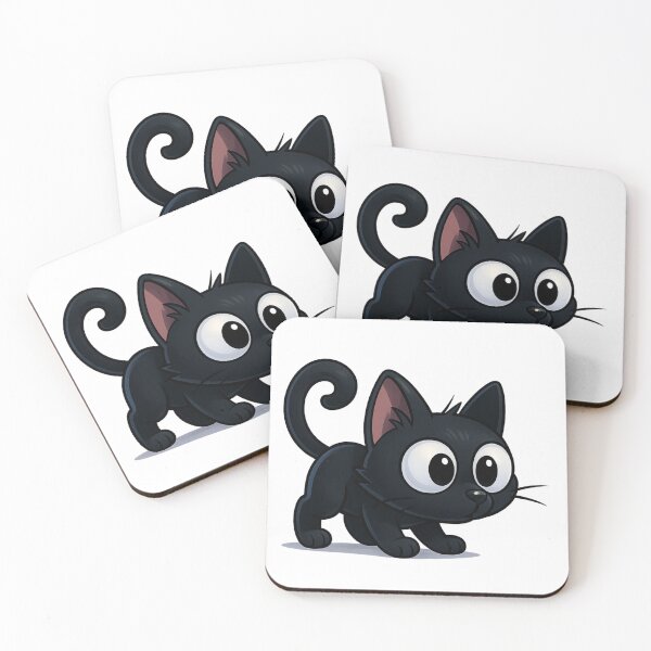 Item preview, Curious Sniffing Cat | Kawaii Kitty with Perked Ears | Cute Curious Cat Illustration designed and sold by PrintCreations9.