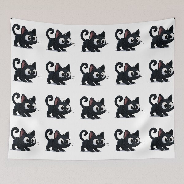 Item preview, Curious Sniffing Cat | Kawaii Kitty with Perked Ears | Cute Curious Cat Illustration designed and sold by PrintCreations9.