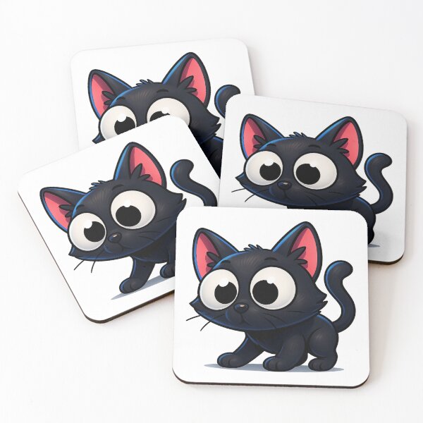 Item preview, Curious Sniffing Cat | Cute Kawaii Kitty with Perked Ears | Adorable Curious Cat Illustration designed and sold by PrintCreations9.