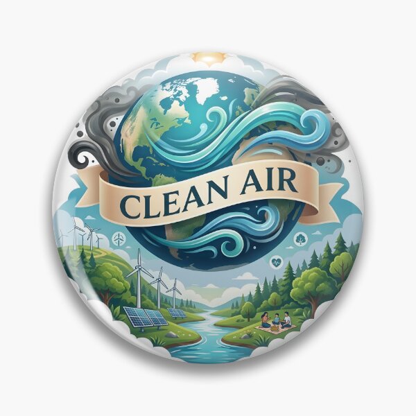 Item preview, Breathe Clean Air Global Environmental Protection designed and sold by Nuvoro Eco Awareness.