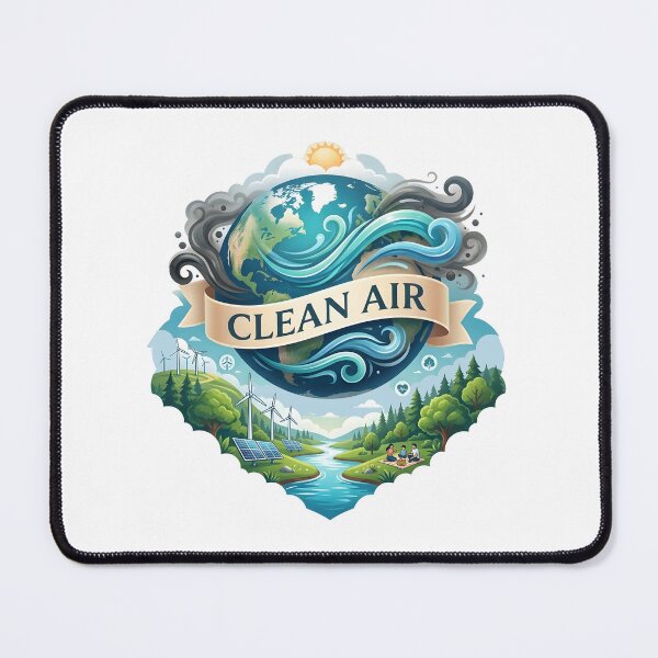 Item preview, Breathe Clean Air Global Environmental Protection designed and sold by Nuvoro Eco Awareness.