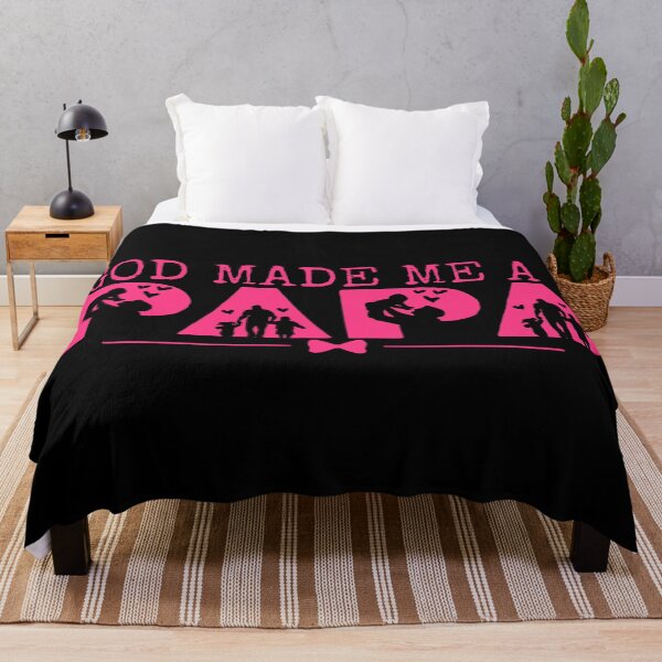 Item preview, God Made Me a Papa – Pink Design designed and sold by MoriaStore.