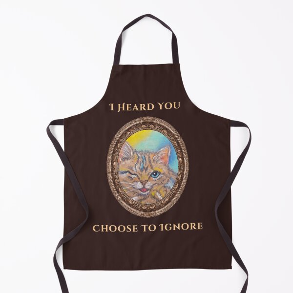 Item preview, Sarcastic Cat Sticker "I Heard You, I Choose To Ignore", Funny Introvert Gift, Vintage Cat Art designed and sold by Vesivariart.
