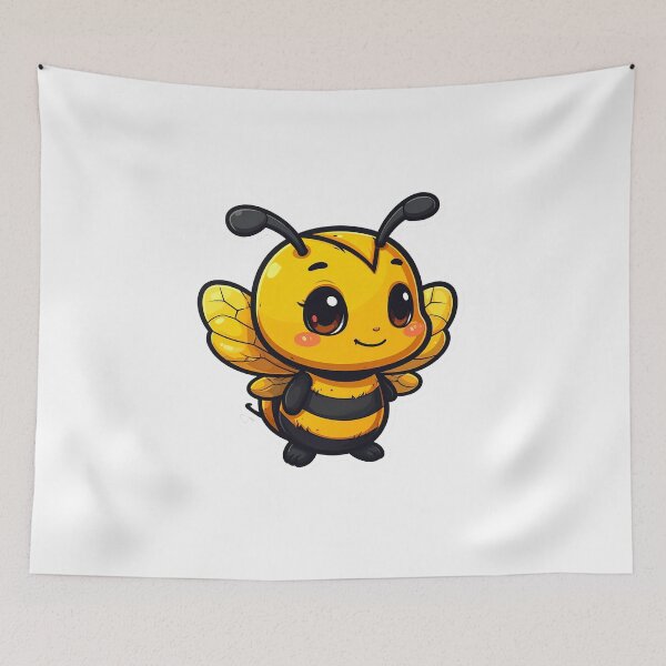 Item preview, Sassy Chibi Bee Sticker Cute Kawaii Bumblebee Gift designed and sold by PuffyInk.