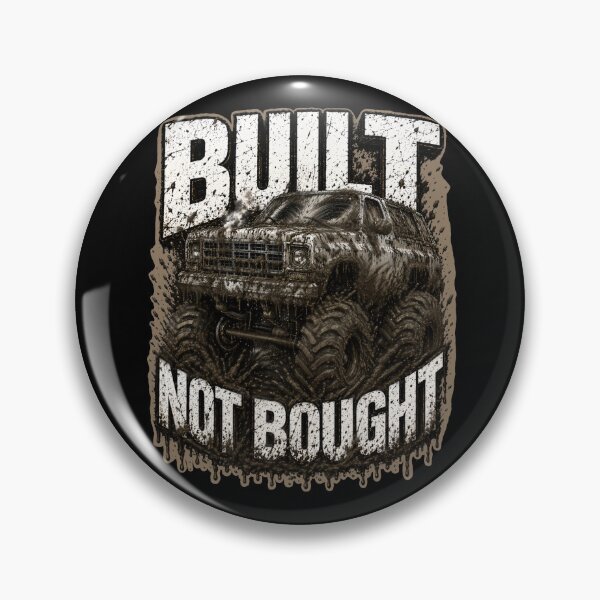 Item preview, Built Not Bought Mud Bogger - Tan Outline designed and sold by Goose Motors.