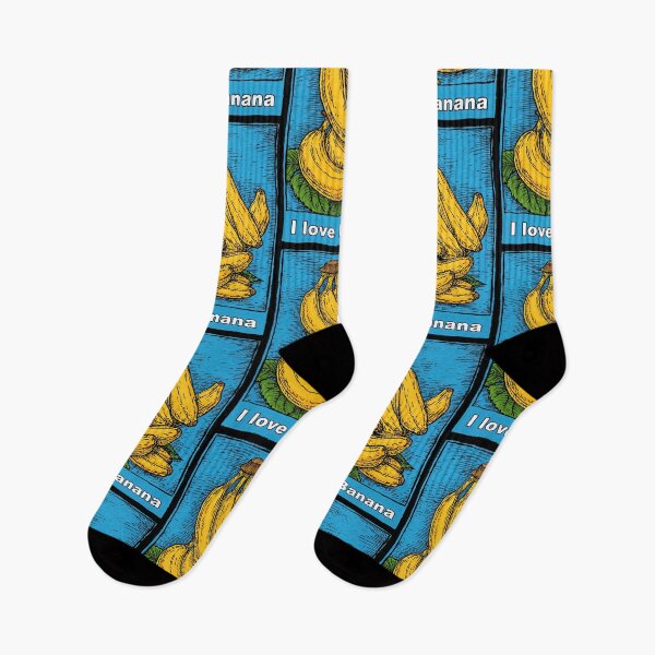 Item preview, Woodcut Style Banana Bunch on Blue Background designed and sold by Piotrek0001.
