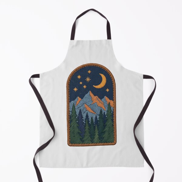 Item preview, Embroidered style design of a pine forest designed and sold by FSilk.