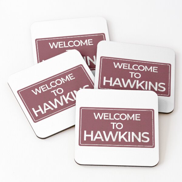 Item preview, WELCOME TO HAWGINS | Vintage Horror Sign Design designed and sold by SayLess Co.