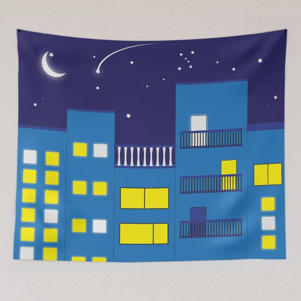 Item preview, Building and The Moon for Friend designed and sold by Style Legion.