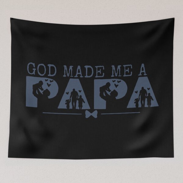 Item preview, God Made Me a Papa – Blue Design  designed and sold by MoriaStore.